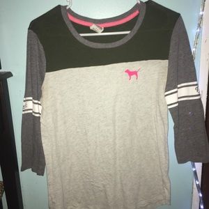 Pink 3/4 sleeve shirt